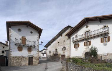 Conjunto de casa tradicionales en Beintza-Labaien.