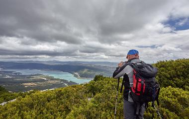 Sierra de Leyre | Vista pantano de Yesa